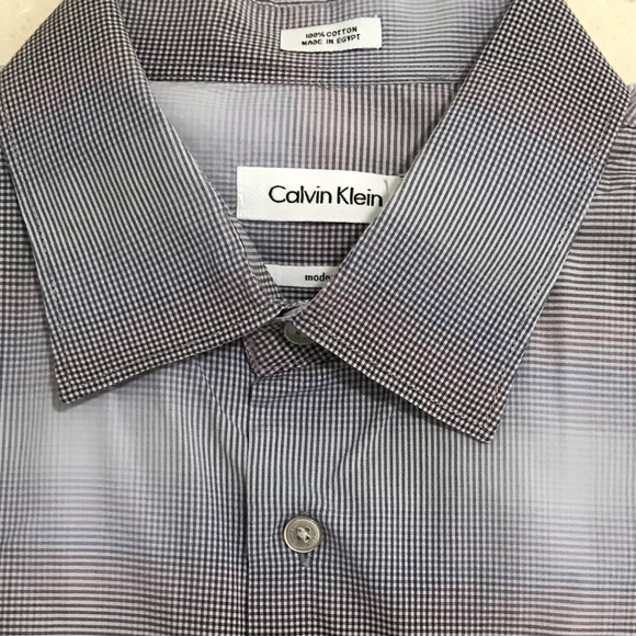 Calvin Klein Modern Fit Long Sleeve Button Down-L - Picture 2 of 2